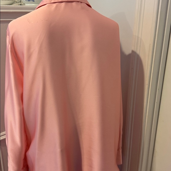 Zara Pink pleated maxi skirt with oversized floral blouse - Picture 4 of 7